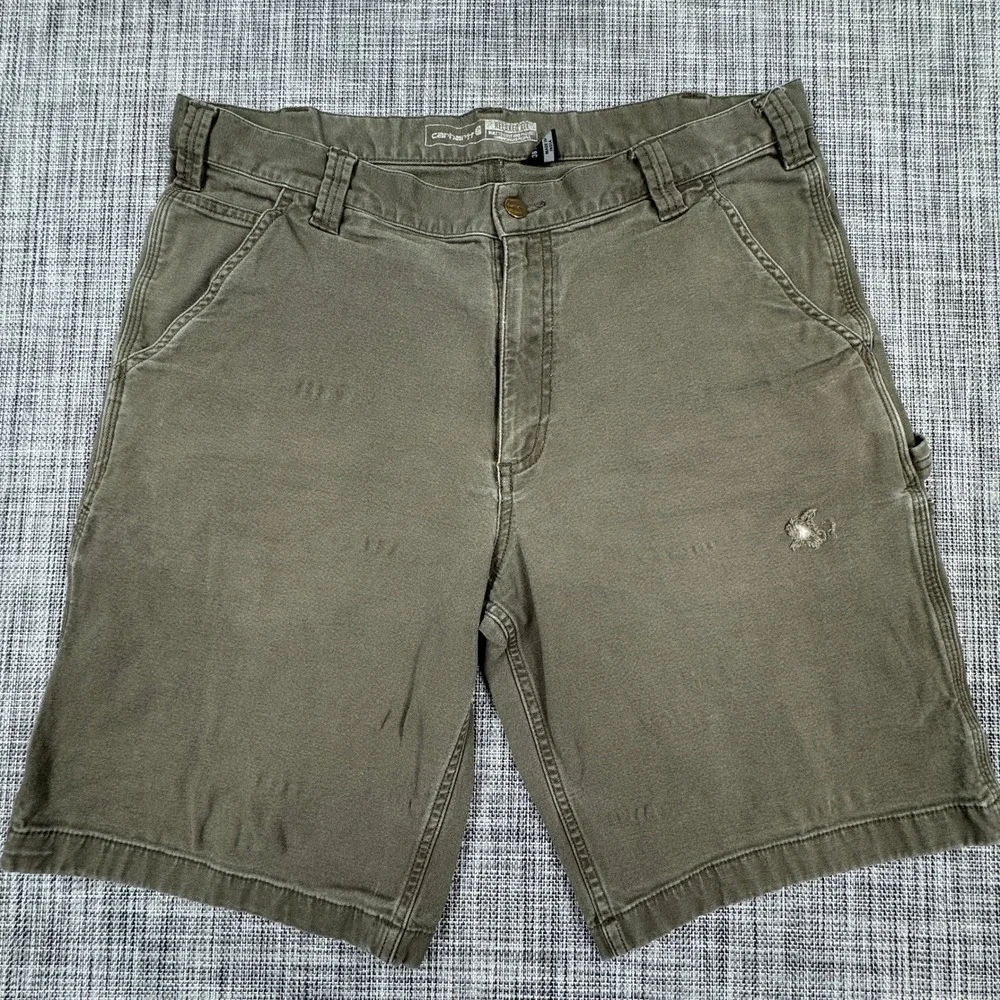 Carhartt 103652 Men's Rugged Flex Canvas Utility Work Shorts 36 Tarmac Relaxed